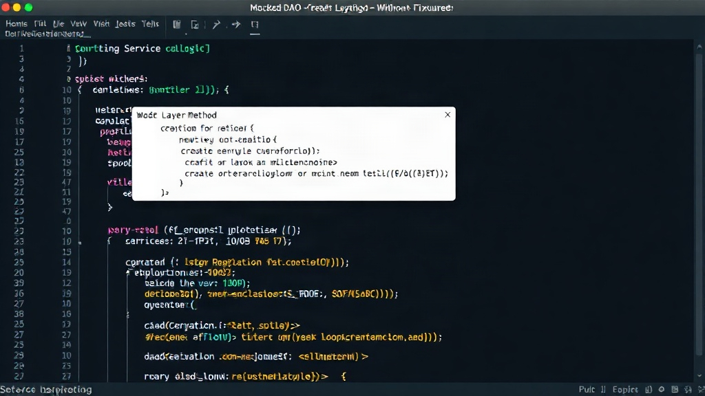 Mocked DAO create method simulation in a Java test fixture