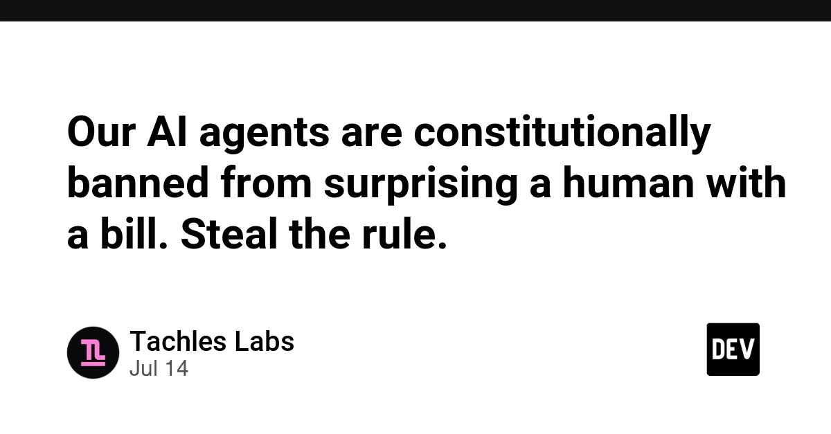AI Agents Banned from Surprise Billing: The 'Steal the Rule' Protocol
