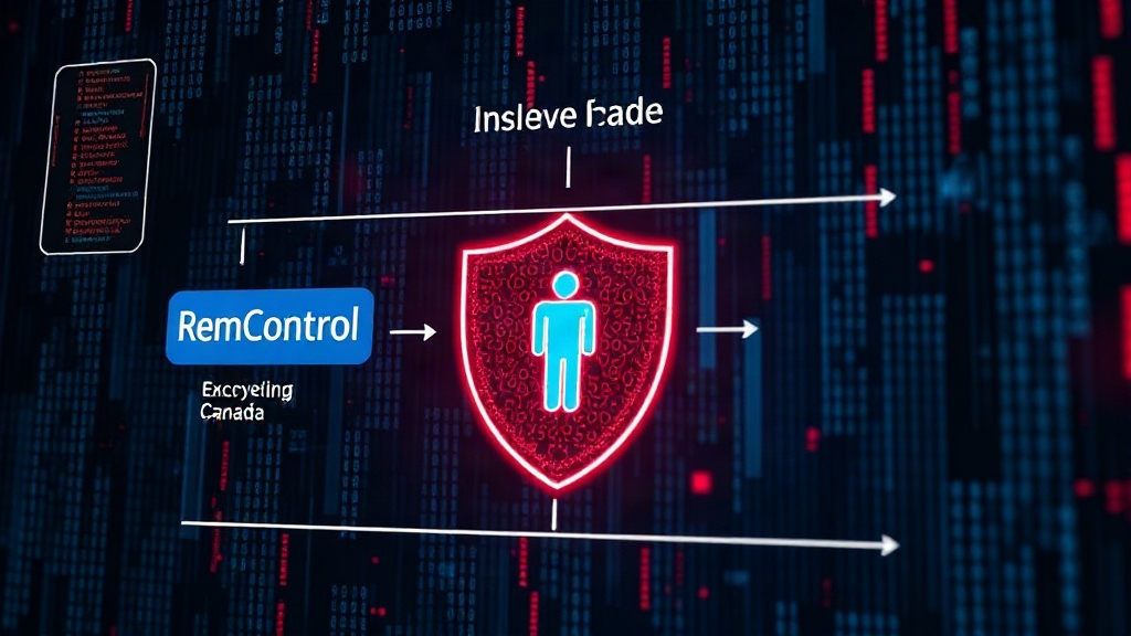 Diagram illustrating the RemControl malware's infection chain via malvertising
