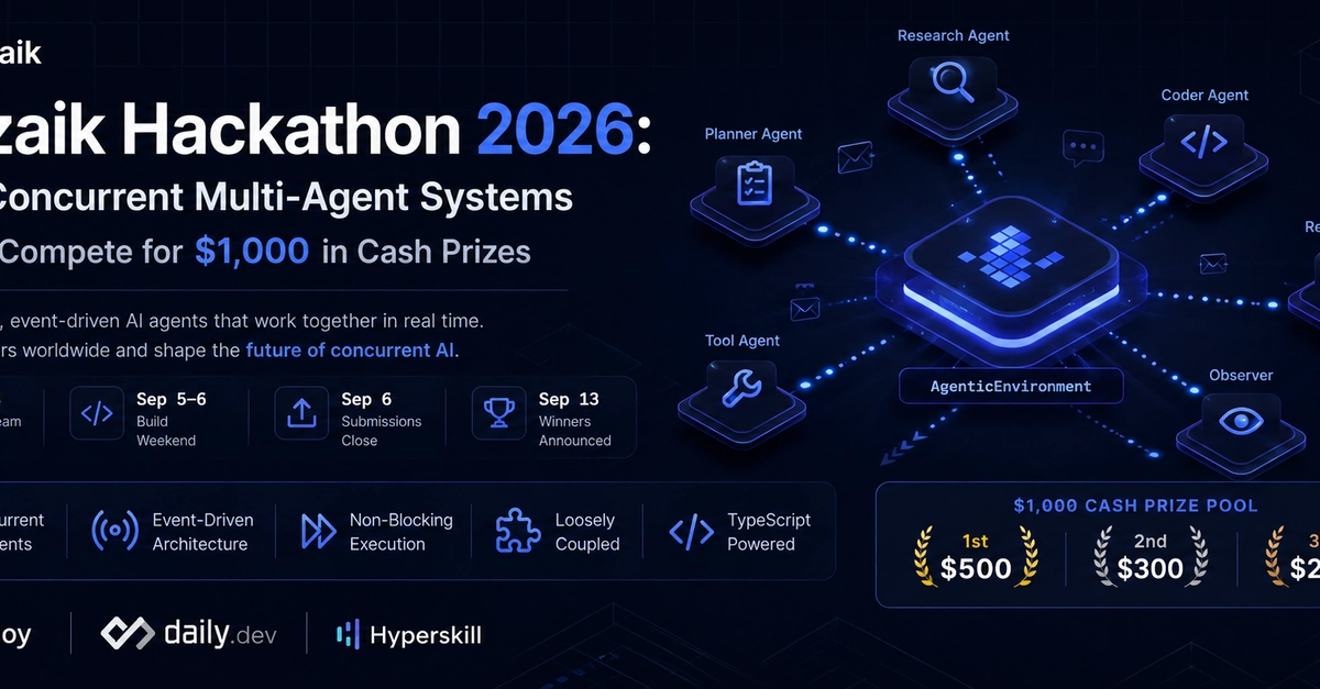 Mozaik Hackathon Challenges Devs to Build Concurrent Multi-Agent Systems