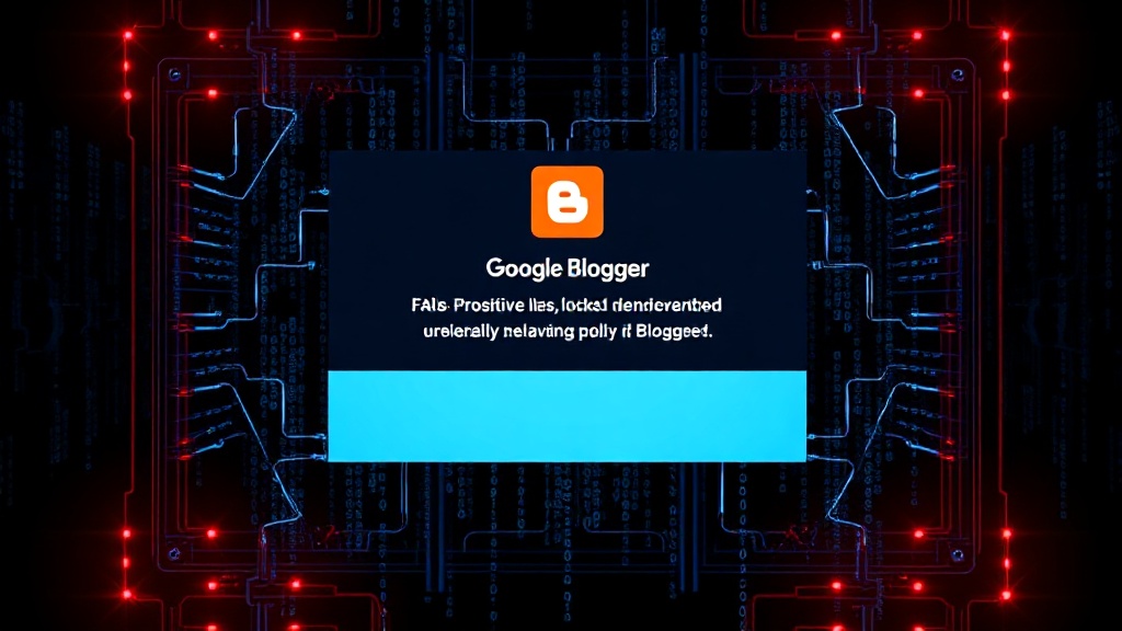 A typical Blogger error page indicating a locked or deleted blog due to policy violations