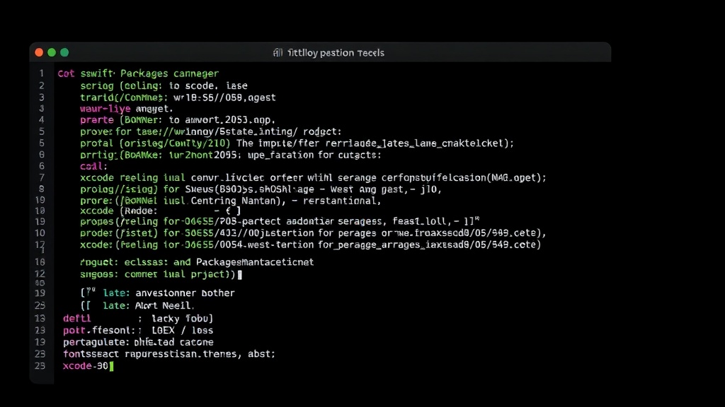 Terminal window showing Swift Package Manager commands compiling a project