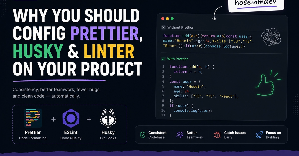 Automate Code Style: Prettier, ESLint, and Husky End Dev Debates