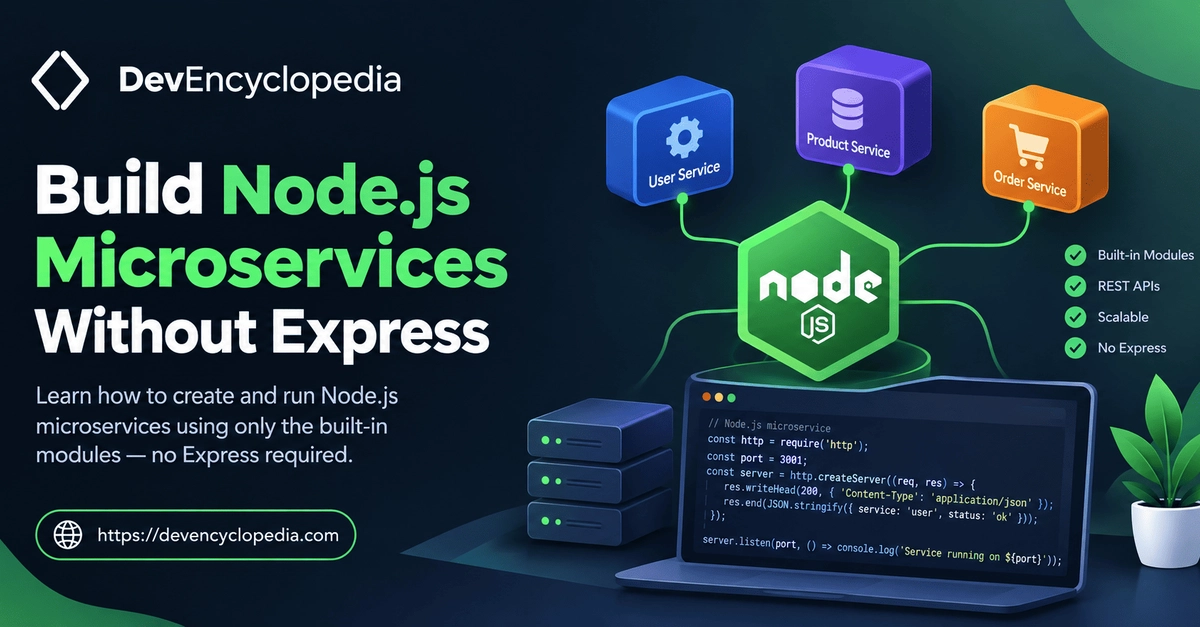 Build Node.js Microservices Without Express: A Zero-Dependency Approach