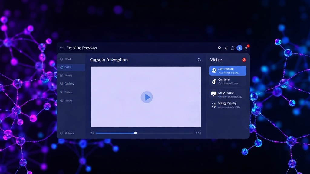 UIDCaption interface showing video preview and caption animation options