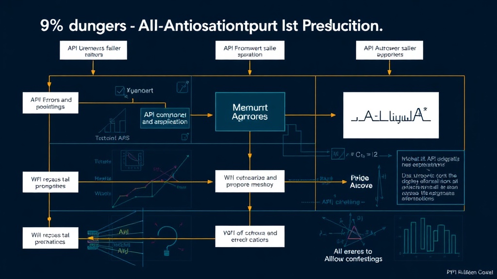A flowchart illustrating common failure points in AI workflows, from API errors to user input.