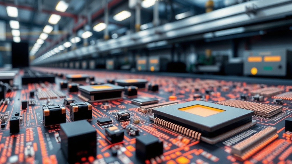 Amkor Technology facility highlighting advanced semiconductor packaging lines