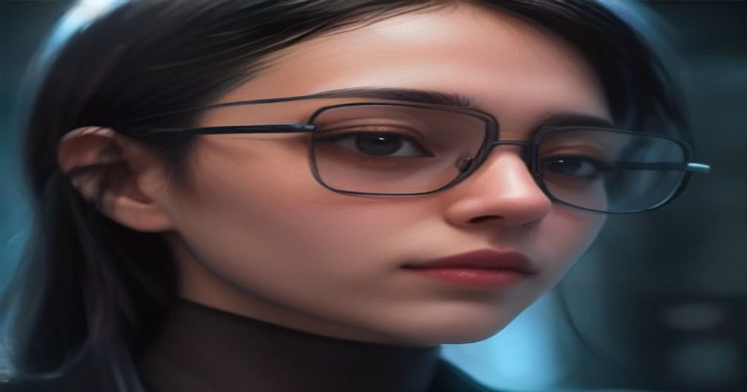 A person wearing Meta's AI glasses in a public urban setting