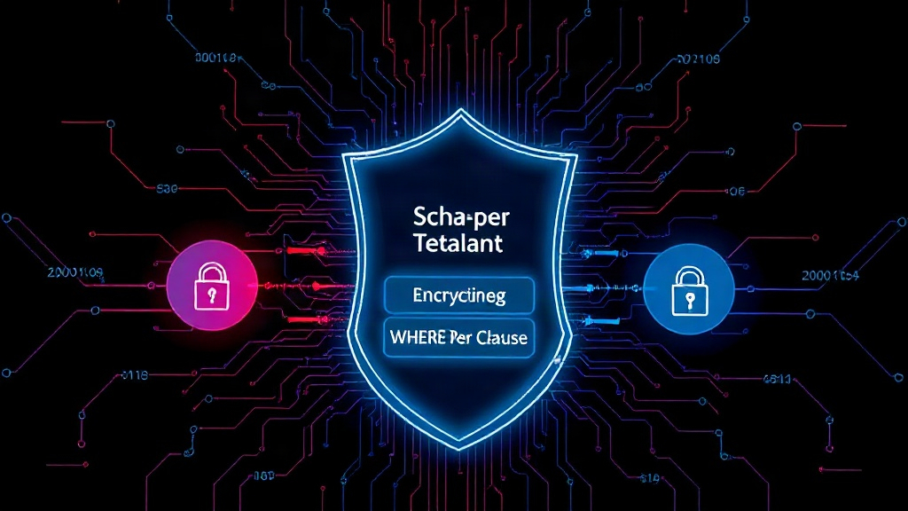 Diagram illustrating the schema-per-tenant architecture for multi-tenant SaaS