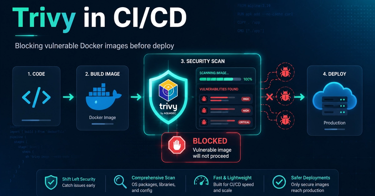 Trivy Integrado en CI/CD: Bloquea Imágenes Docker Vulnerables Antes del Deploy