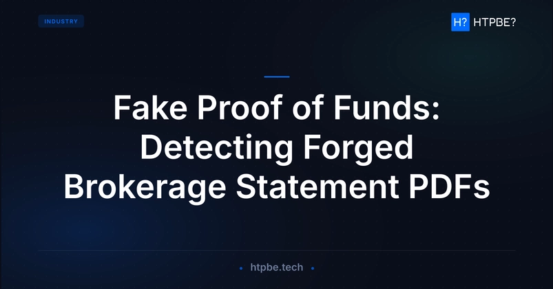 Detecting Fake Proof-of-Funds PDFs: A Technical Deep Dive