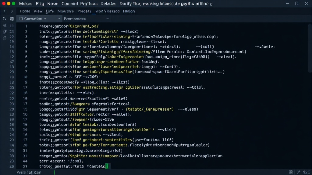 Example of mixed-language commit messages in a Git log output