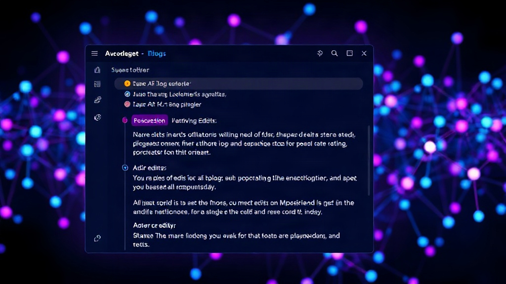 Screenshot of an AI writing tool interface with suggested edits highlighted by a human editor.