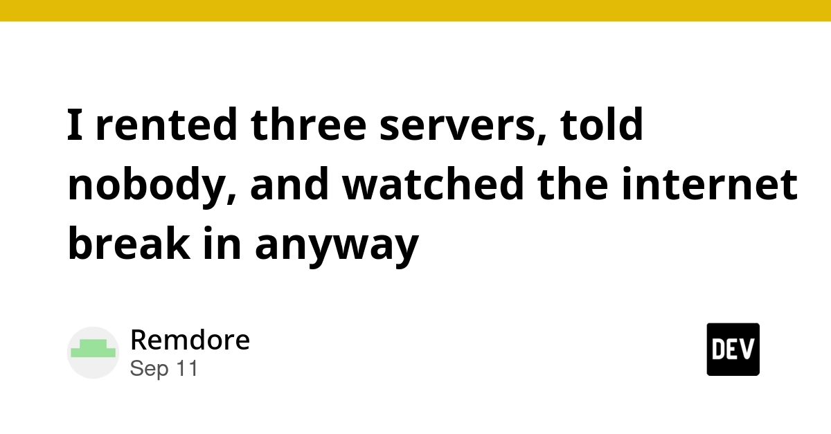 Rented Servers Reveal Internet's Constant Background Scan Traffic