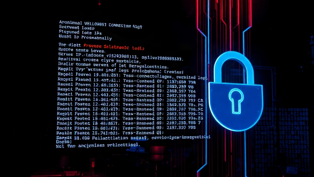Python script output showing connection logs from anonymized server IPs