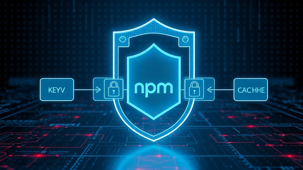 Diagram illustrating the stages of the npm supply chain attack