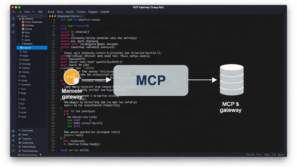 Diagram illustrating the MCP gateway as a layer between clients and the MCP server