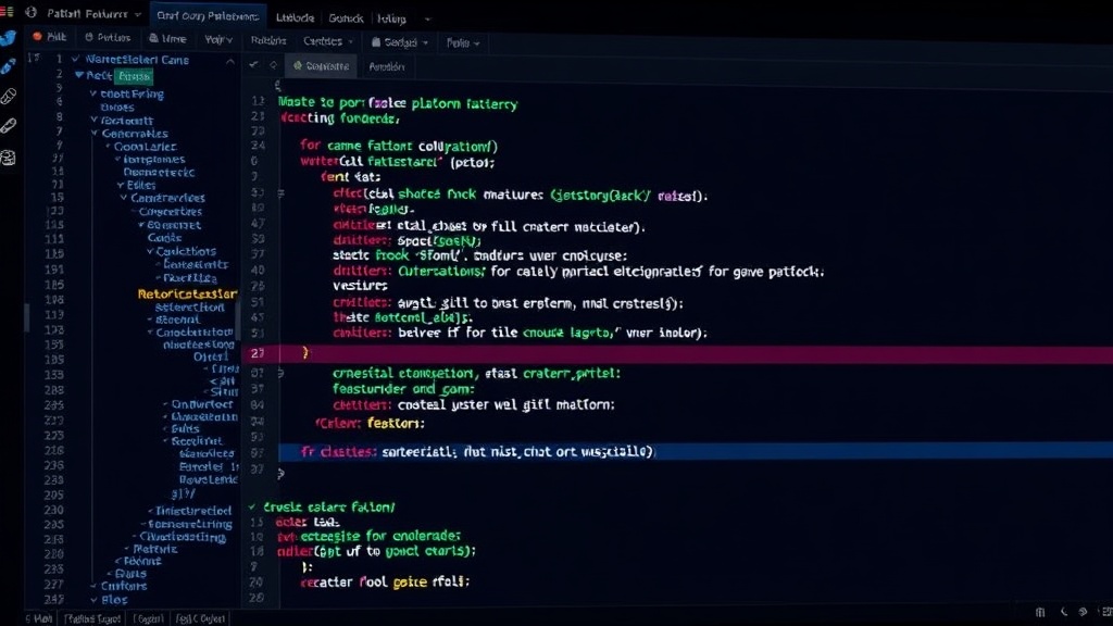 Developer interface showing AI-generated code snippets for game platform features