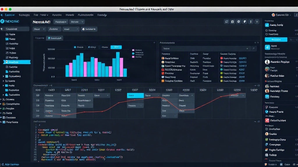 NexusAXI dashboard showcasing integrated research data and project planning timelines