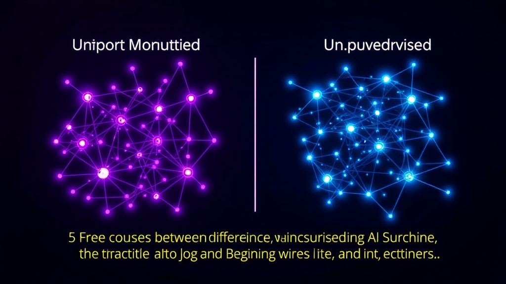 Diagram illustrating the difference between supervised and unsupervised machine learning algorithms.