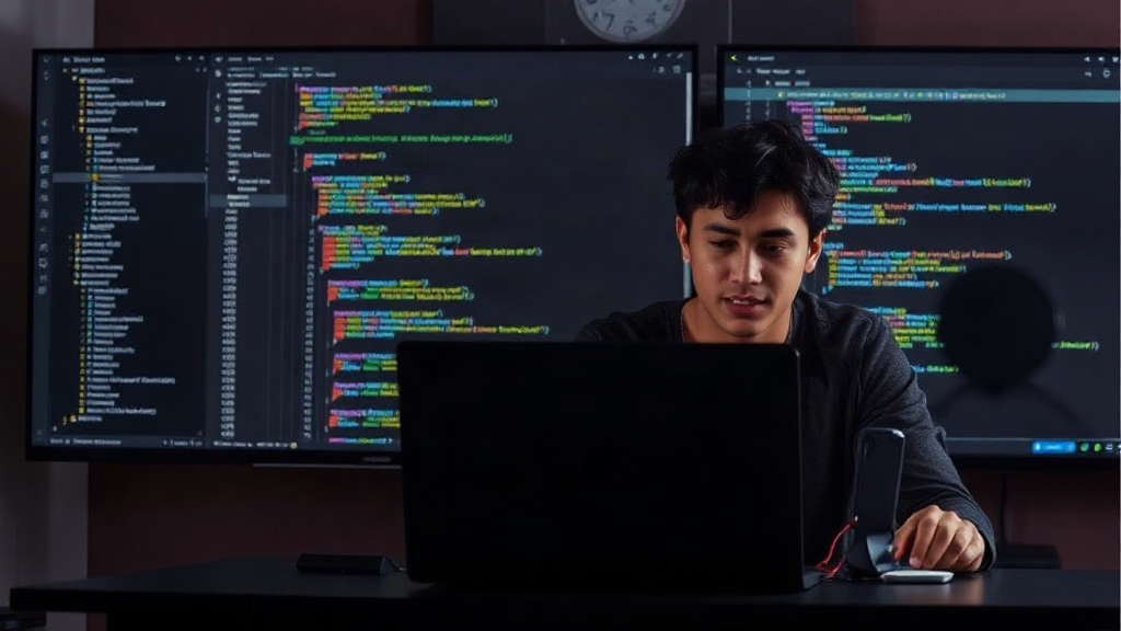 Young African developers collaborating remotely on a coding project