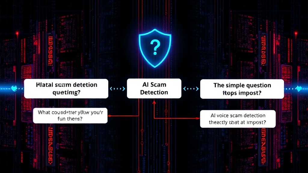 A flowchart illustrating the AI scam detection question and response