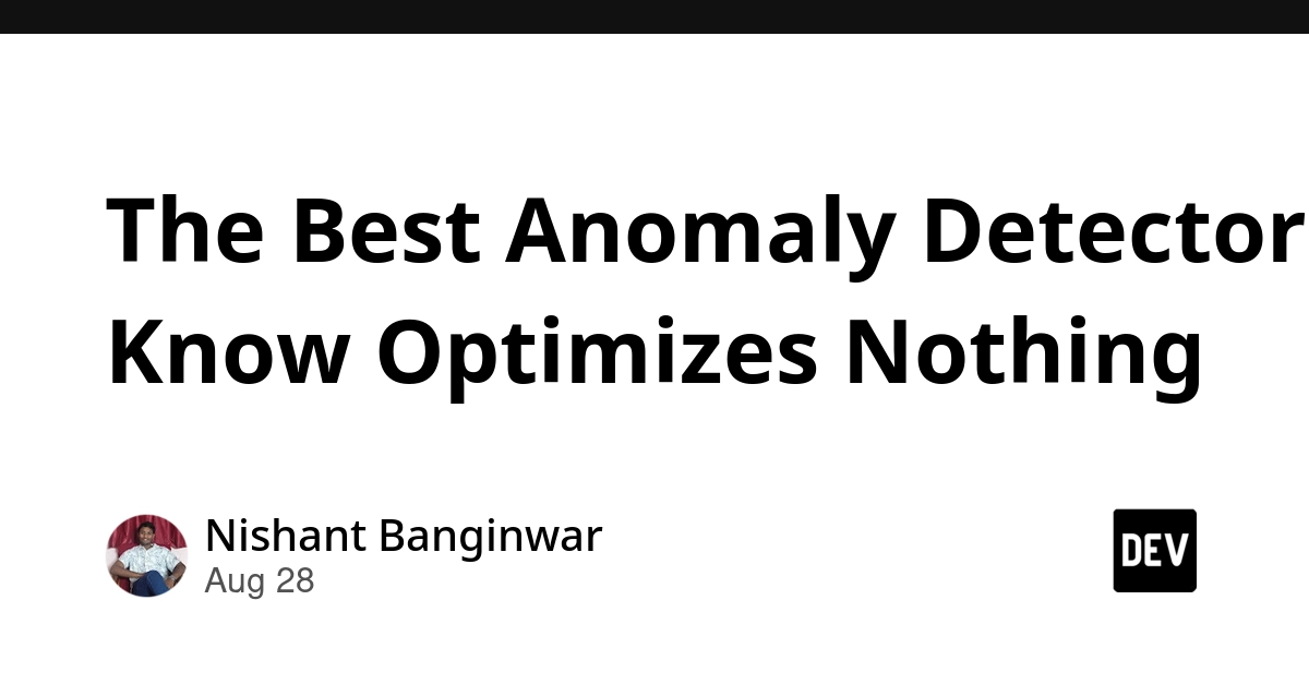 Isolation Forest Anomaly Detector: No Optimization, Just Cuts
