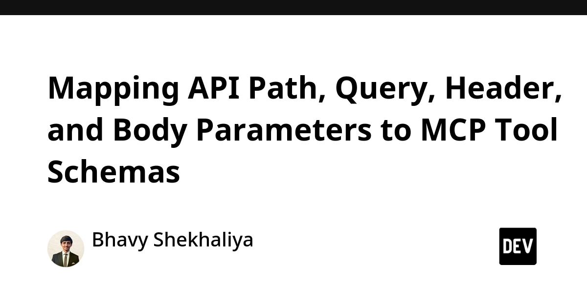 Mapping API Inputs to Unified MCP Tool Schemas for AI Clients