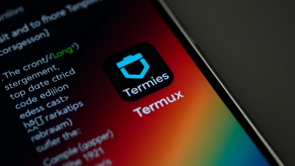 Screenshot showing Termux app icon on an Android home screen