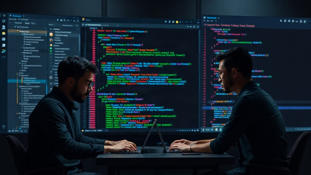 Developers collaborating on a React UI project using Once UI components