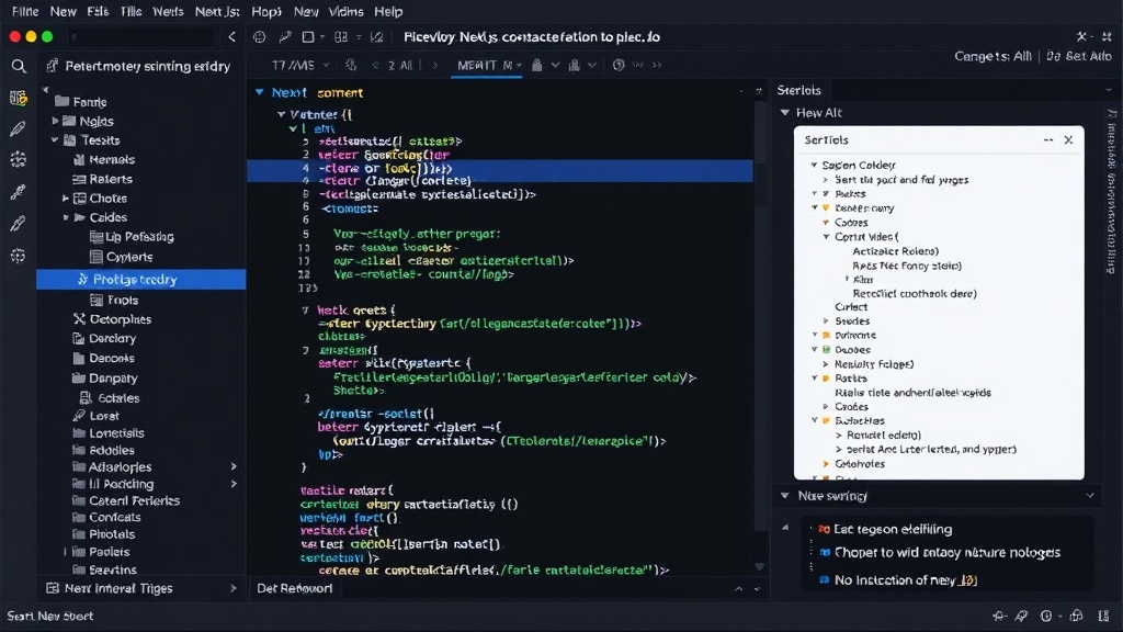 Visual representation of a well-structured Next.js project directory