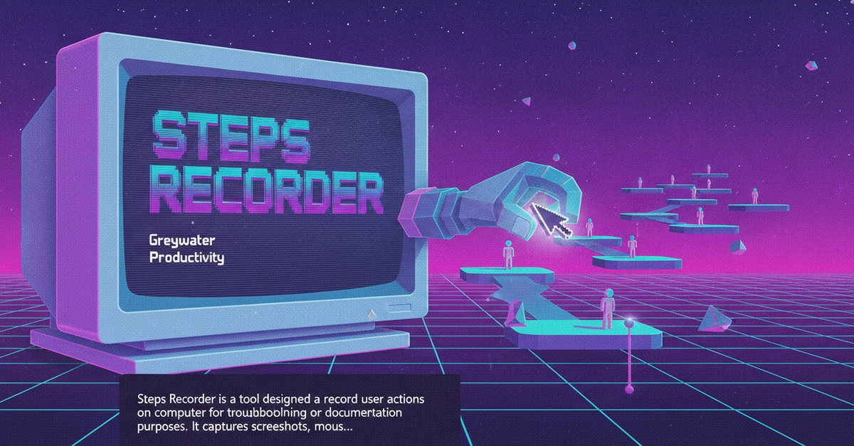 Windows Steps Recorder: A Lost Gem for Debugging User Actions