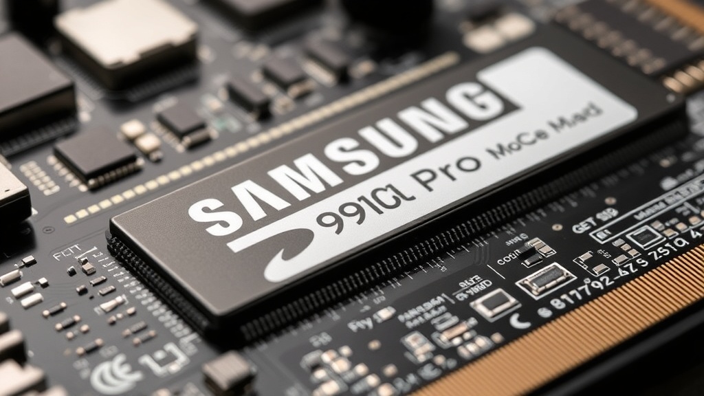 Samsung 9910 Pro SSD product shot highlighting its Gen 5 capabilities