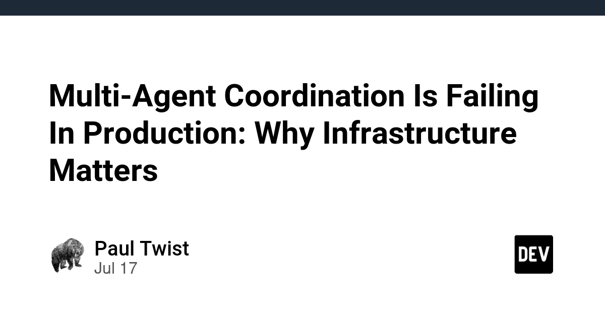 Multi-Agent Systems Struggle in Production Due to Infrastructure Gaps