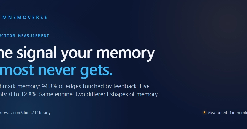 AI Agents' Memory Fails Due to Near-Absent Feedback Signal