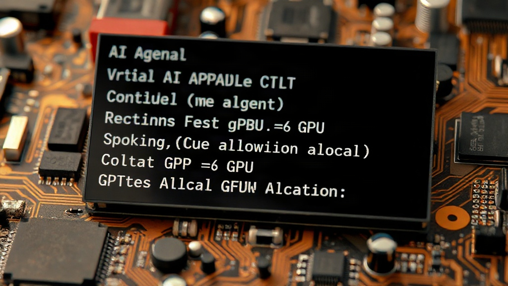 Terminal output showing AI agent controlling CPU and GPU allocation parameters