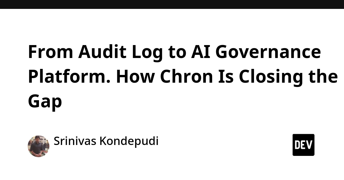 Chron Launches AI Governance Platform From Audit Log Origins
