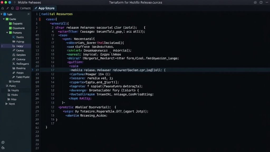 Terraform configuration file defining mobile release resources