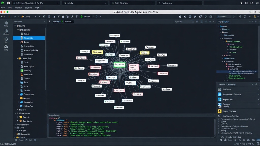 DevSwat interface displaying a complex dependency graph of a large software project