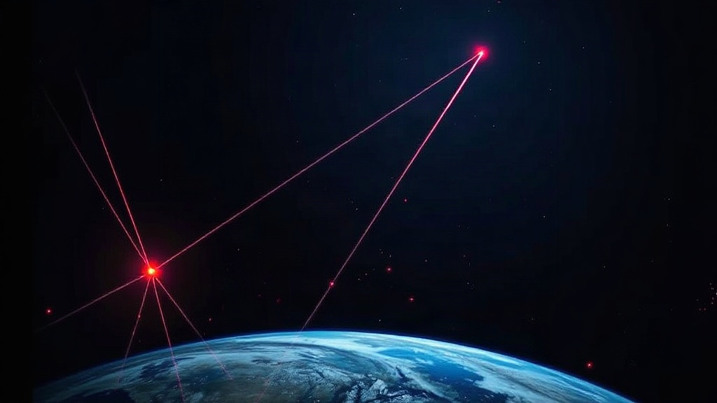 Diagram illustrating a meteor shower and its trajectory through Earth's atmosphere
