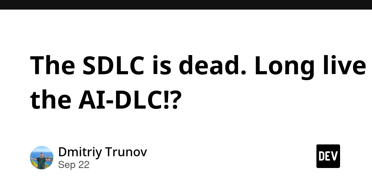 AI-DLC Emerges: Is the Traditional SDLC Obsolete?