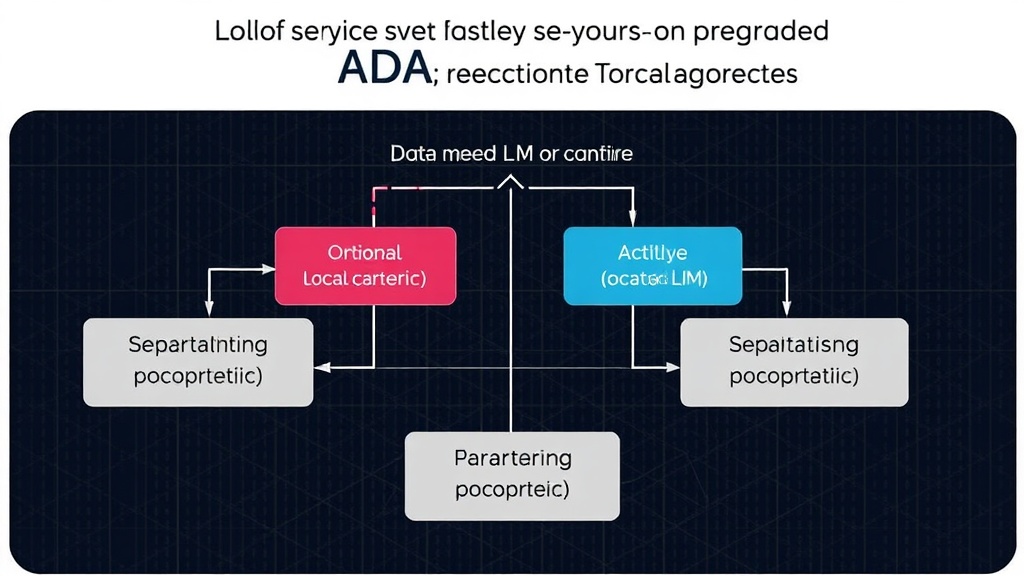 Diagram illustrating ADA's architecture with distinct local analysis and optional LLM query interpretation modules.