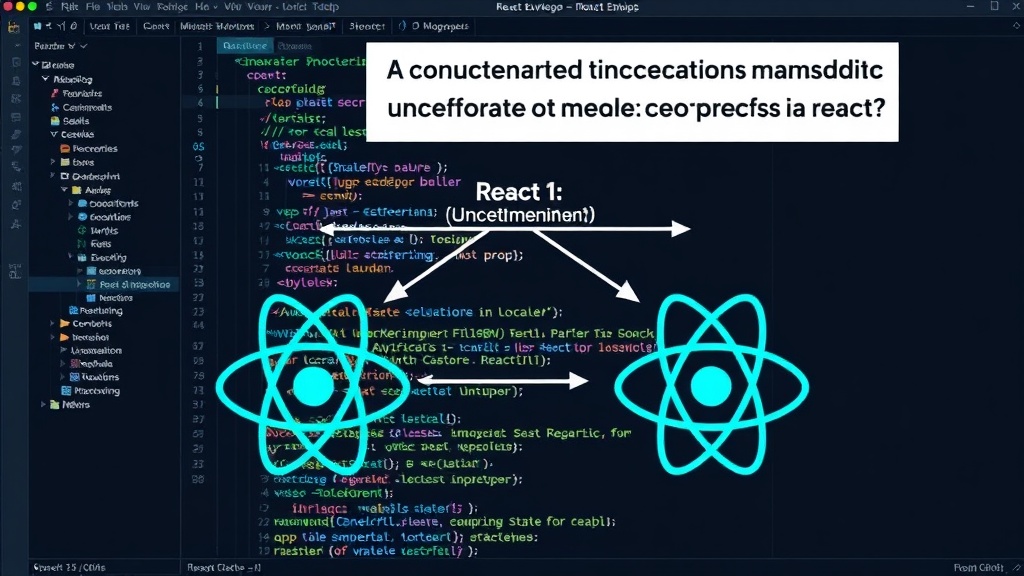 Diagram illustrating the common but often unnecessary pattern of syncing props to local state in React
