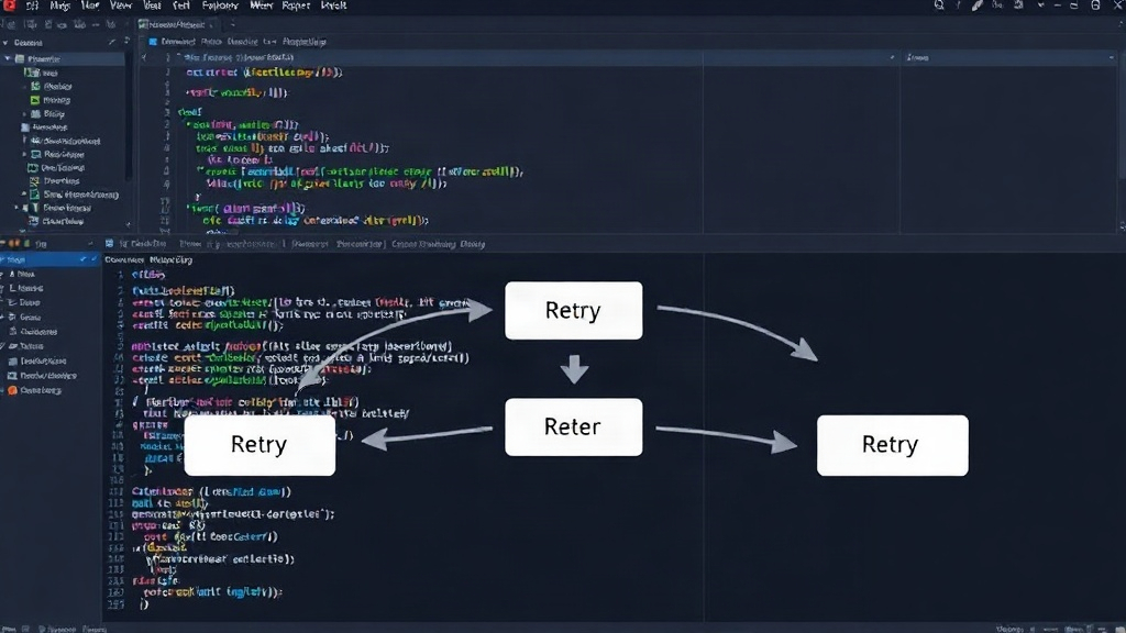 Diagram illustrating the destructive feedback loop of a retry storm