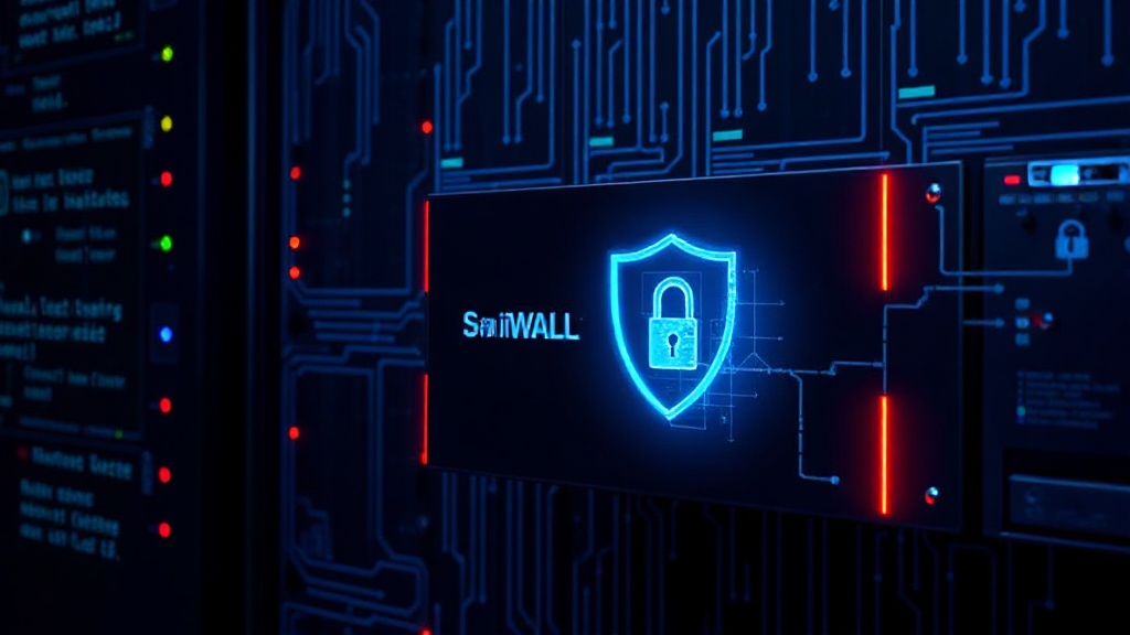 SonicWall SMA 1000 series appliance diagram showing its role as a secure remote access gateway