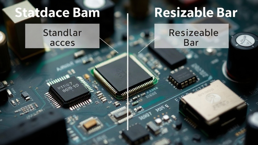 Diagram illustrating the difference between standard BAR access and Resizable BAR