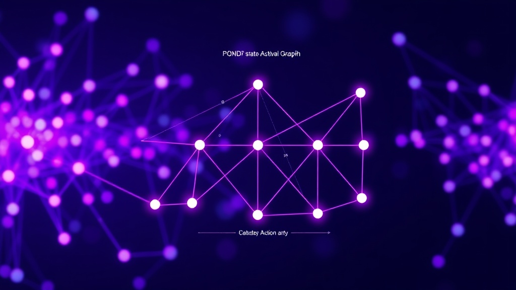 Diagram illustrating a POMDP state-action graph with weighted edges representing success probability and cost.