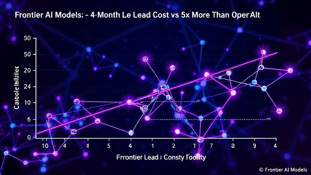 Comparison chart showing the exponential cost increase versus linear capability gain for frontier AI models