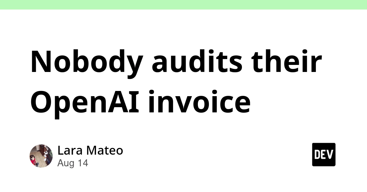 OpenAI Invoices Don't Match Tracking Tools; Few Auditing