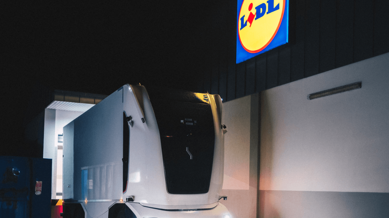 Einride and Lidl launch Germany's first driverless, cab-less truck